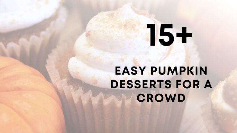 Easy Pumpkin Desserts for a Crowd