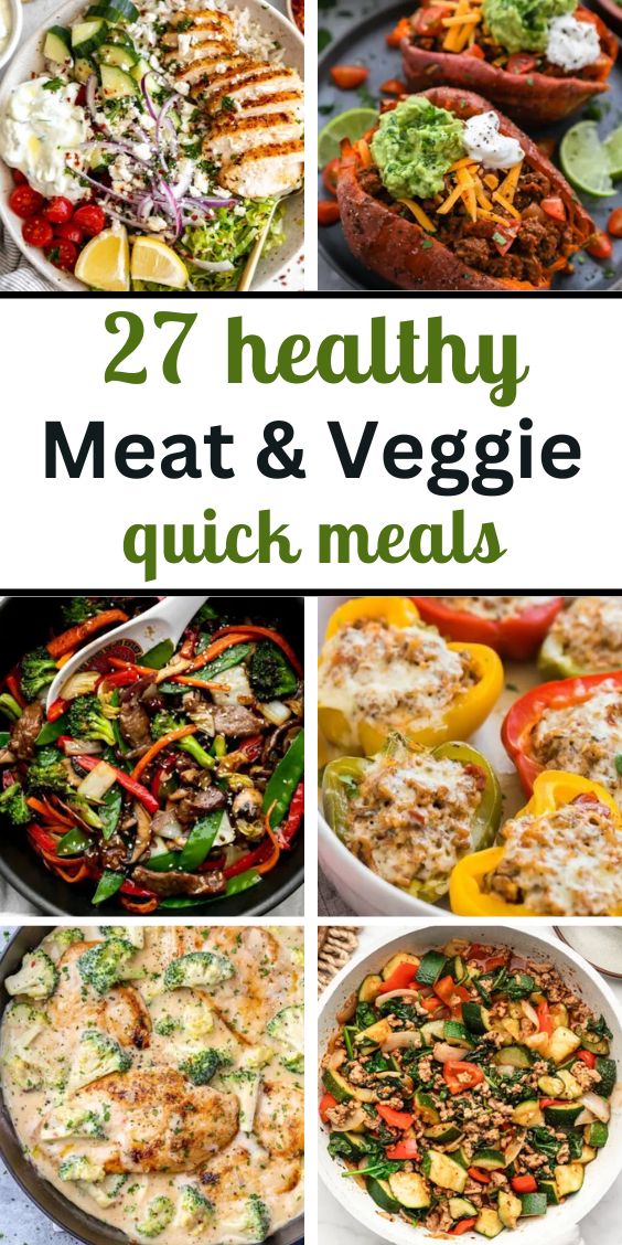 15 healthy meat and veggie recipes