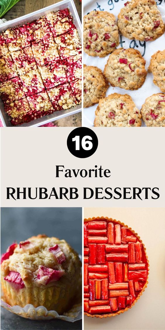 16 Rhubarb Desserts Recipes