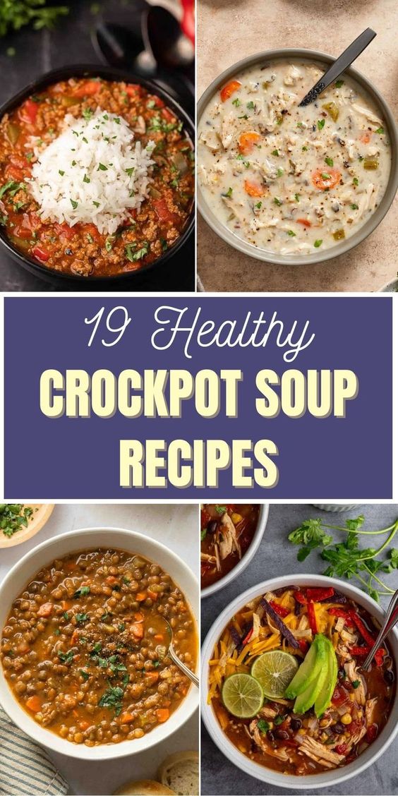 19 Healthy Crockpot Soup Recipes