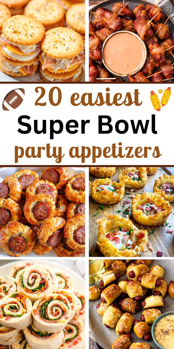 20 easy super bowl party food appetizers