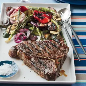 200906 r xl grilled porterhouse steak with summer vegetables 6425274599694ad1994dd44a070d5258