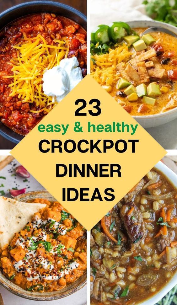 23 Healthy Crockpot Dinner Recipes For Family