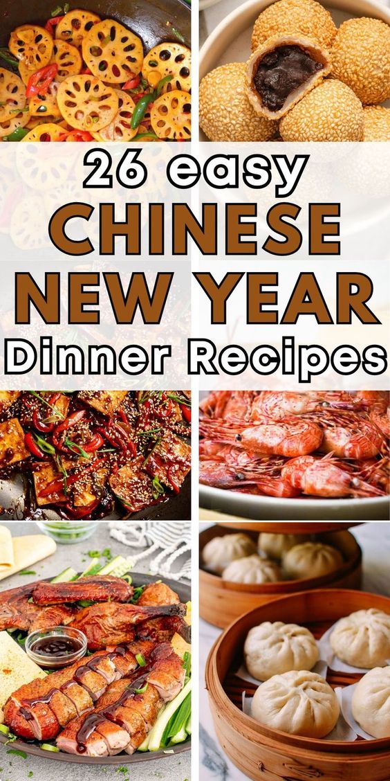 26 chinese new year party dinner food ideas