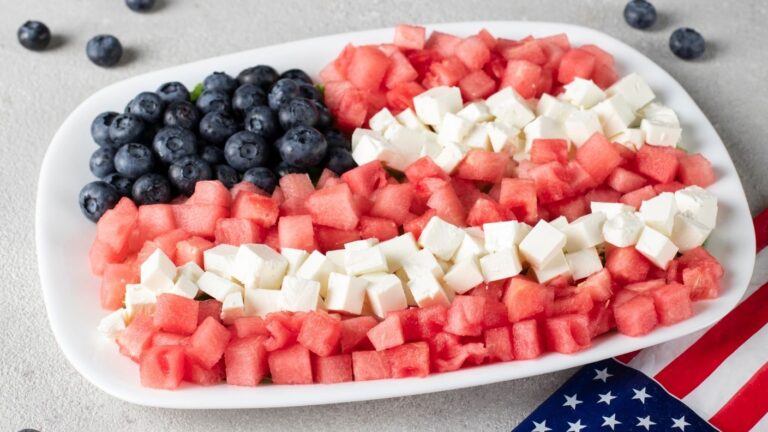 American Flag Watermelon Feta Salad: A Festive 4th of July Appetizer