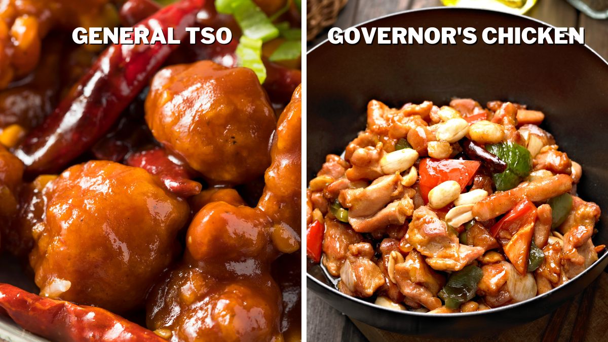 Appearance of General Tso and Governors Chicken