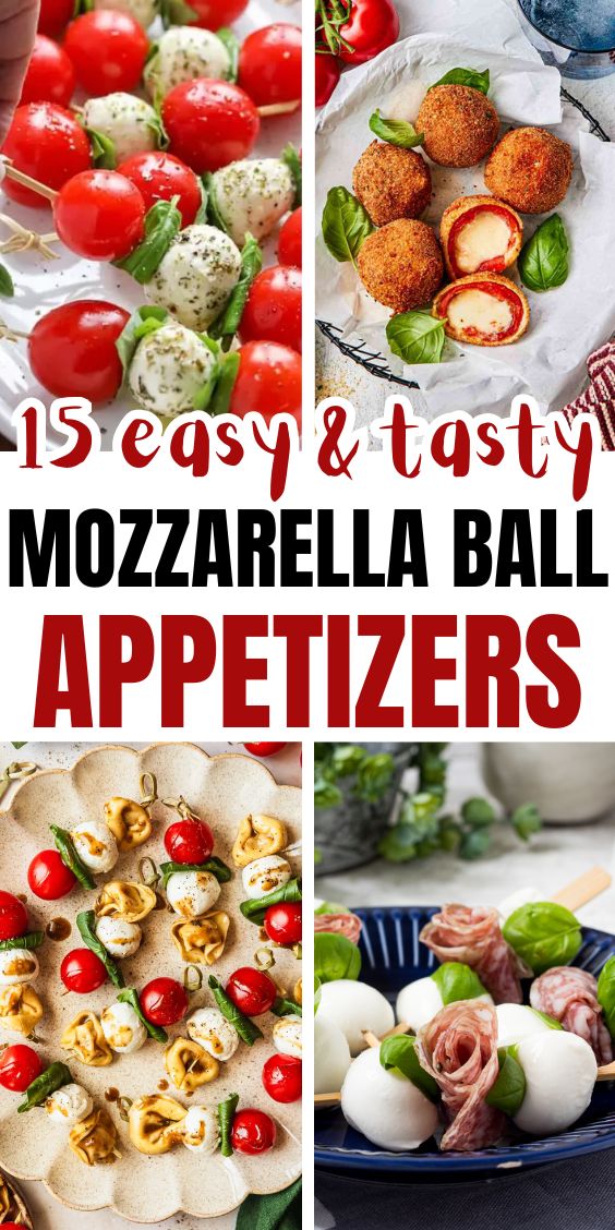 Appetizers With mozzarella balls 1