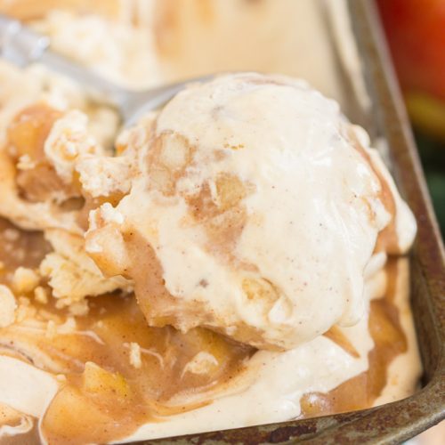 Apple Pie Ice Cream recipe image thegoldlininggirl.com 26