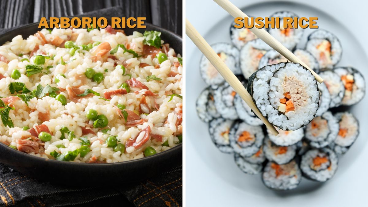 Arborio Rice vs. Sushi Rice different uses