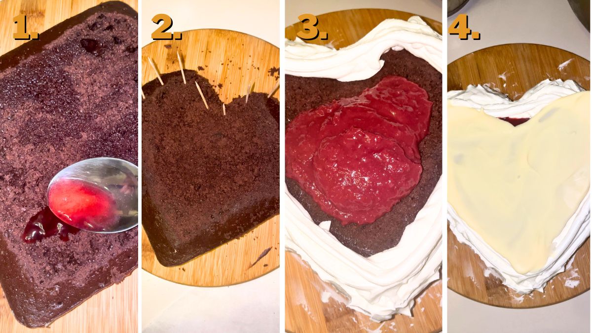 Assembling the Blank Space Cake
