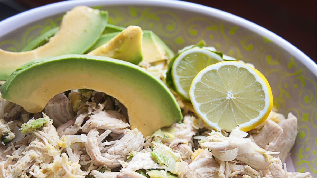 Avocado and Lemon in a Chicken Salad