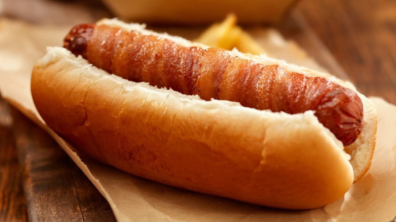 Bacon Wrapped Hot Dog