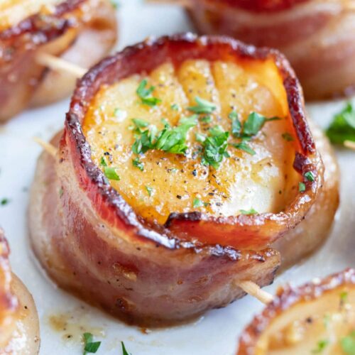 Bacon Wrapped Scallops 17