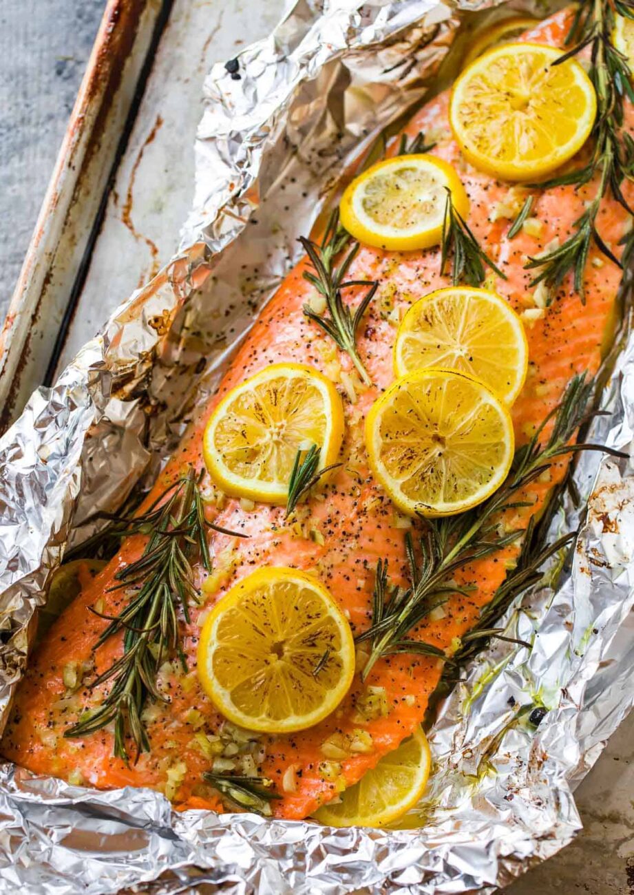 Baked Salmon in Foil at 400