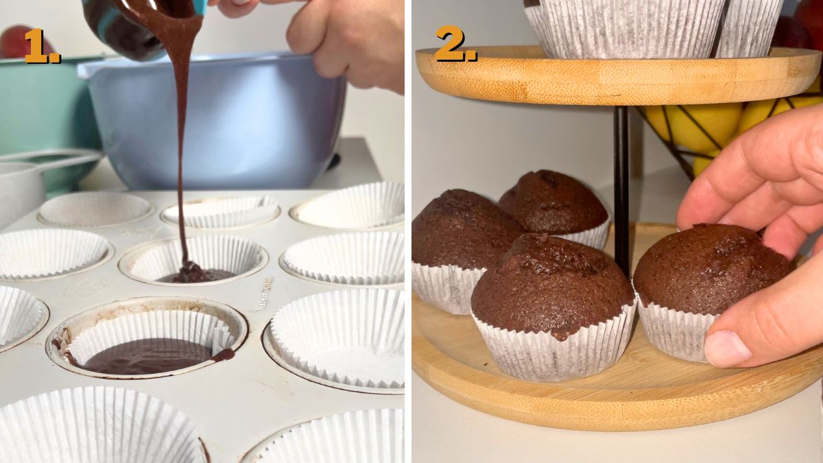 Baking Chocoflan Cupcakes