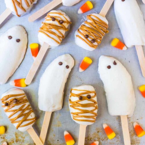 Banana Popsicles for Halloween