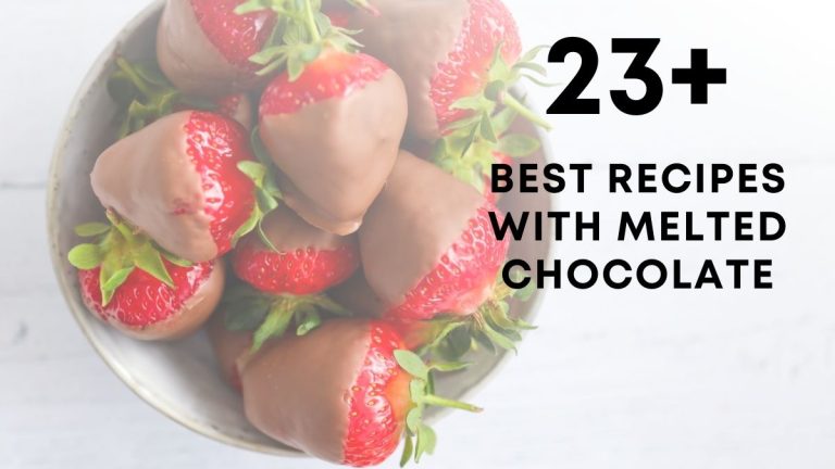 The Best Recipes with Melted Chocolate