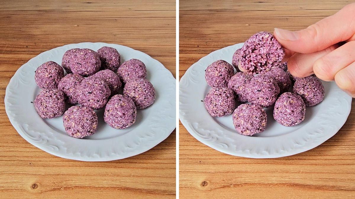 Blueberry Coconut Bliss Balls