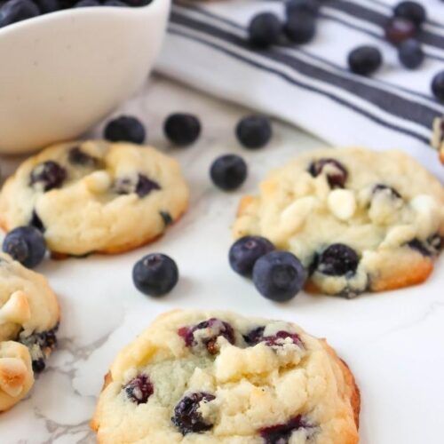 Blueberry Vanilla Cake Mix Cookies 2