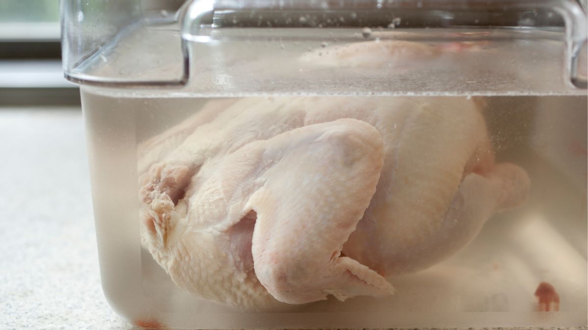Brining Poultry in Salt Water