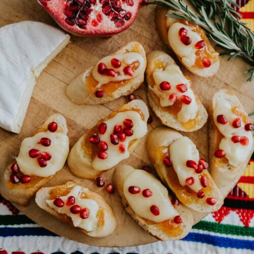 Bruschetta Crostini Appetizer christmas