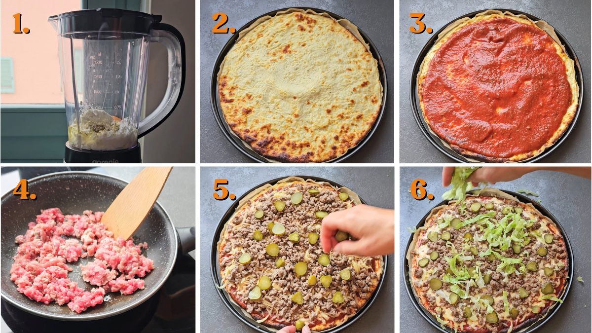 CHEESEBURGER cottage cheese flatbread pizza VIRAL recipe