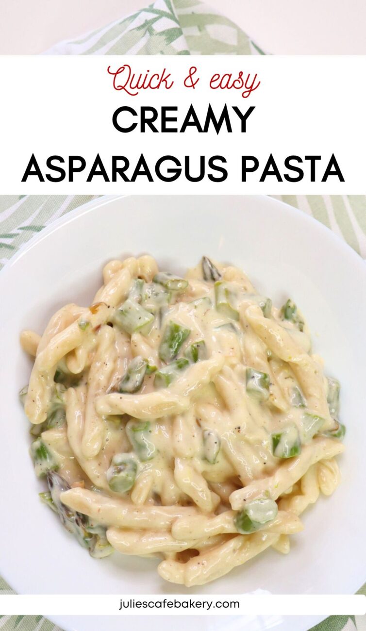 CREAMY ASPARAGUS PASTA RECIPE QUICY AND EASY