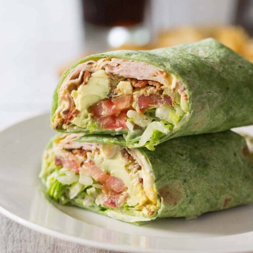 California Turkey Club Wrap a delicious lunch 1