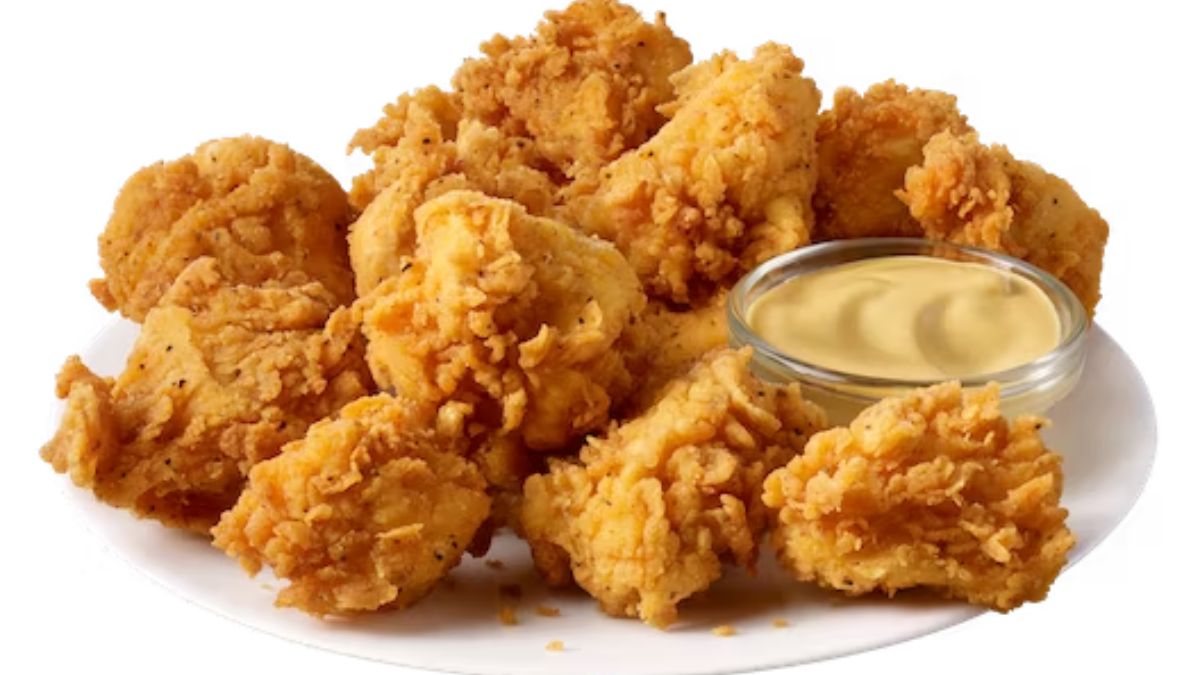 Captain D's Hand-Breaded Chicken Nuggets served with honey mustard sauce
