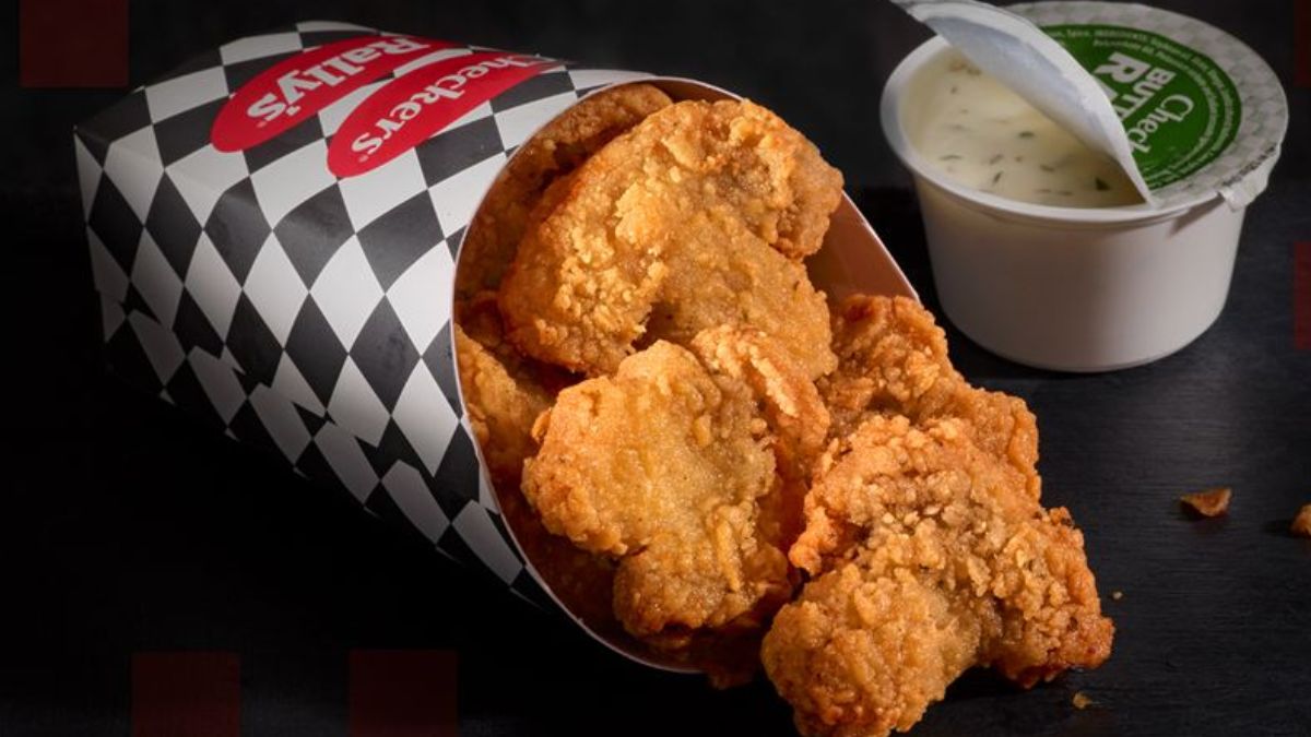 Checkers Fried Mushrooms With Buttermilk Ranch Sauce