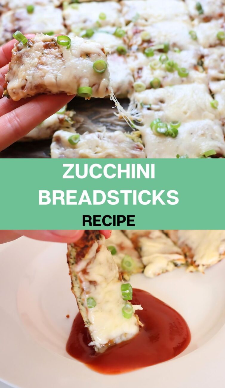 Cheesy Zucchini Breadsticks recipe