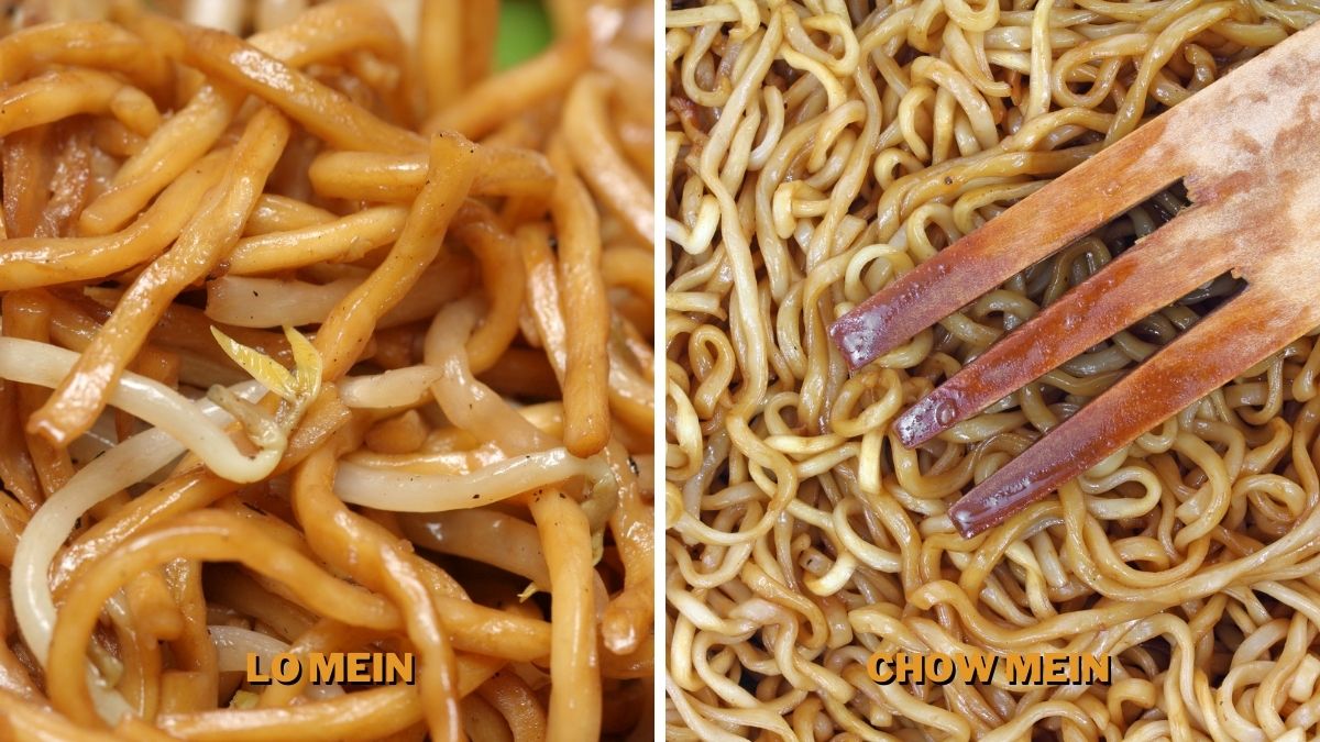 Chicken Lo Mein vs. Chow Mein Differences in Noodles