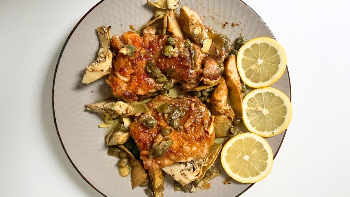 Chicken Piccata with Artichokes recipe 1