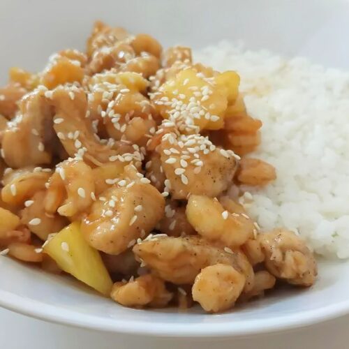 Chicken Shrimp Teriyaki Pineapple Bowl Recipe 1