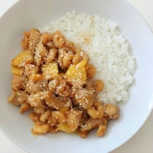 Chicken Shrimp Teriyaki Pineapple Bowl Recipe