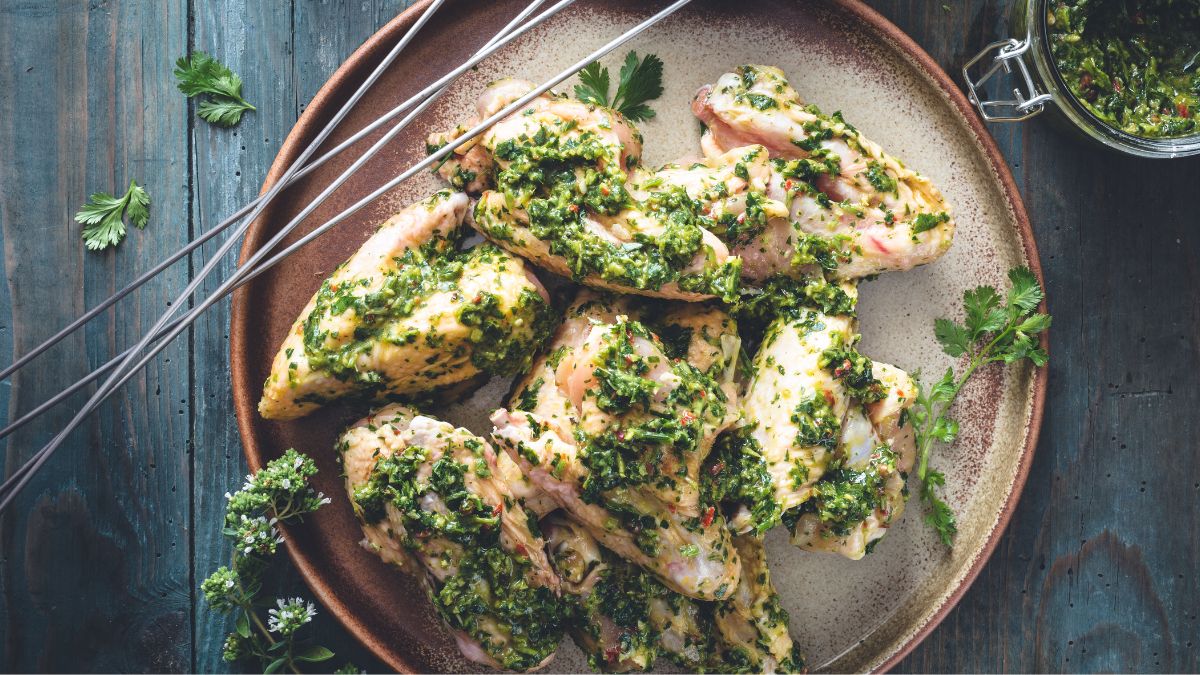 Chicken WIngs in Chimichurri Marinade