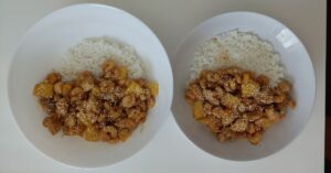Chicken and Shrimp Teriyaki Pineapple Bowl