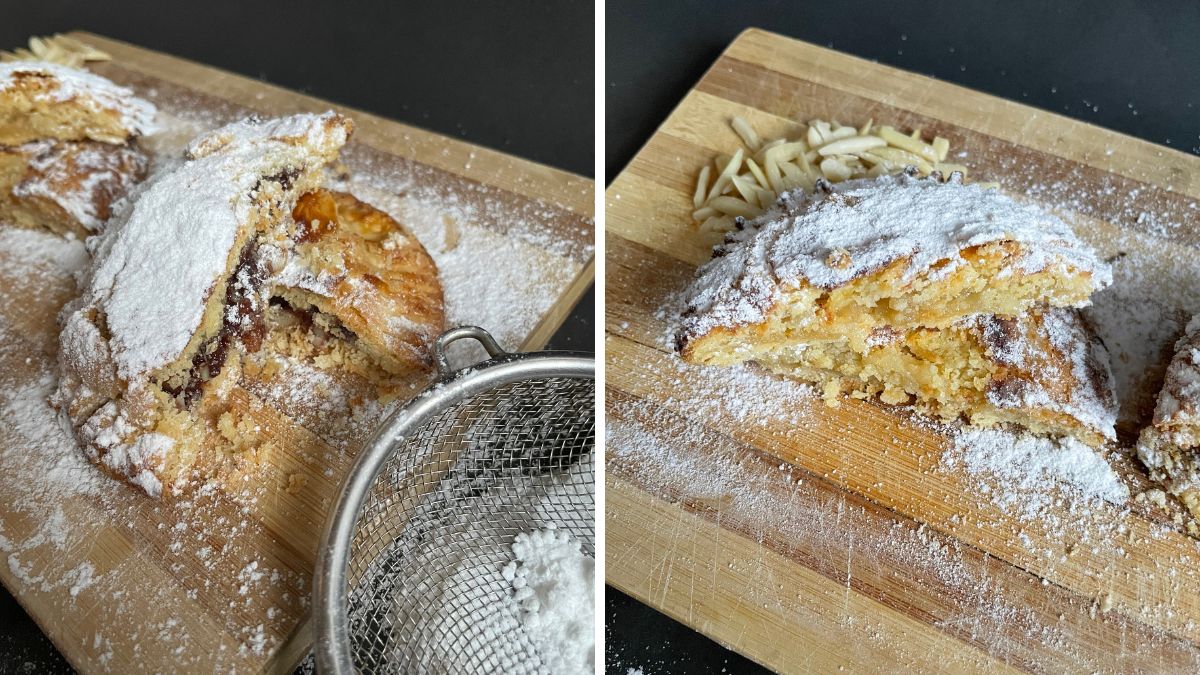 Chocolate Almond Hand Pies baked
