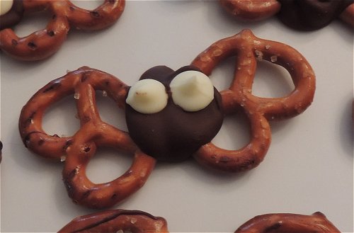 Chocolate Covered Pretzel Bats