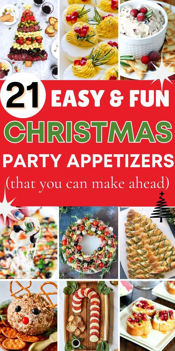 21 Easy Christmas Party Appetizer Snacks