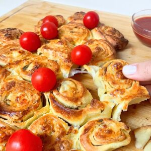 Christmas Tree Garlic Bread Pull Apart recipe