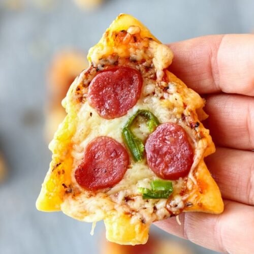 Christmas Tree Mini Pizzas 1