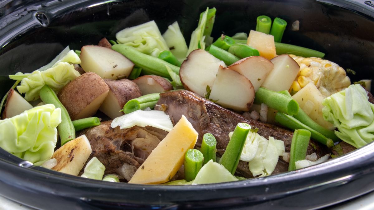 Corned Beef in a Stockpot