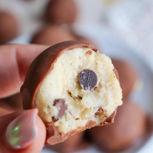 Cottage Cheese Cookie Dough Protein Balls 9