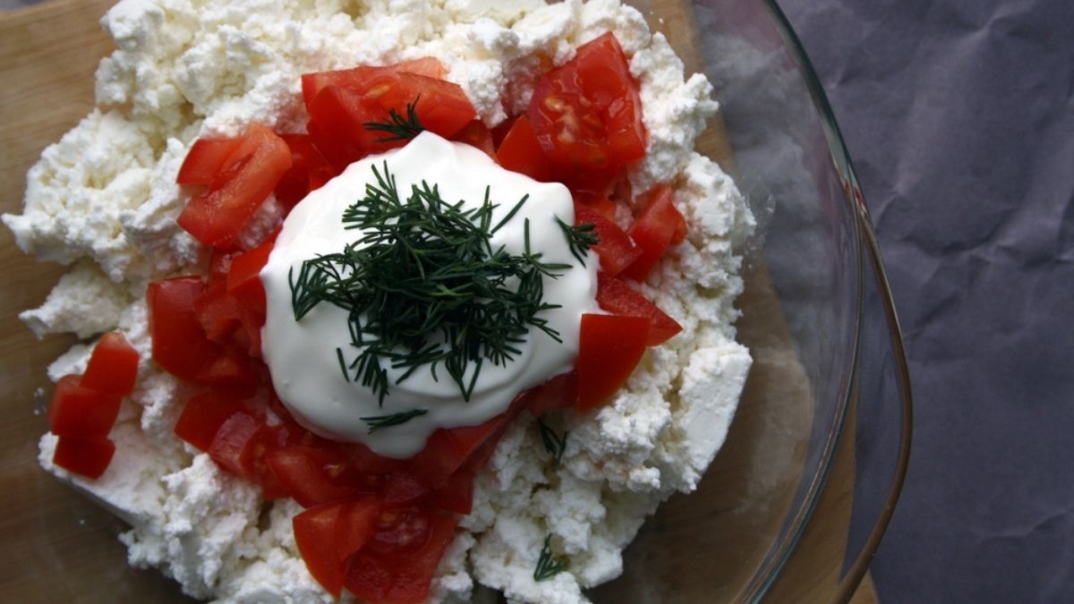 Cottage Cheese with tomatoes