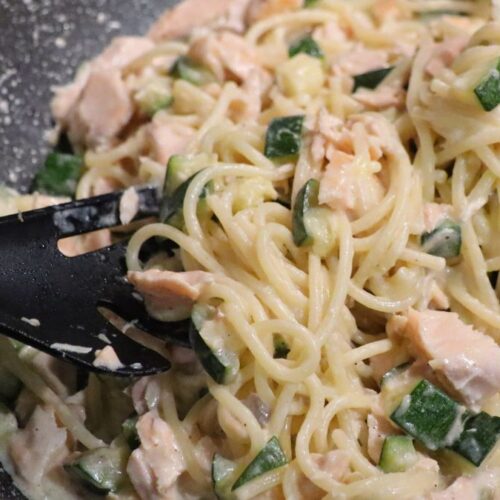 Creamy Salmon and Zucchini Pasta Recipe