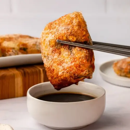 Crispy Kimchi Rice Paper Dumplings Vegan FromMyBowl 21 736x1104 1