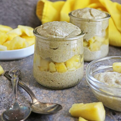Delicious dairy free Pineapple Coconut chia pudding