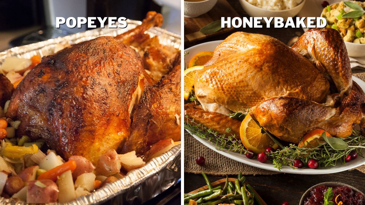 Differences in Appearance and Size of Popeyes Turkey and HoneyBaked Turkey
