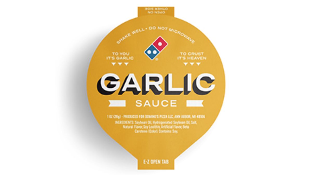 Domino's Garlic Sauce Package